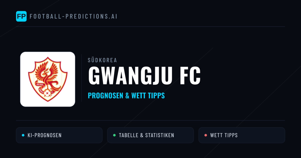 Gwangju FC Prognosen & Statistiken