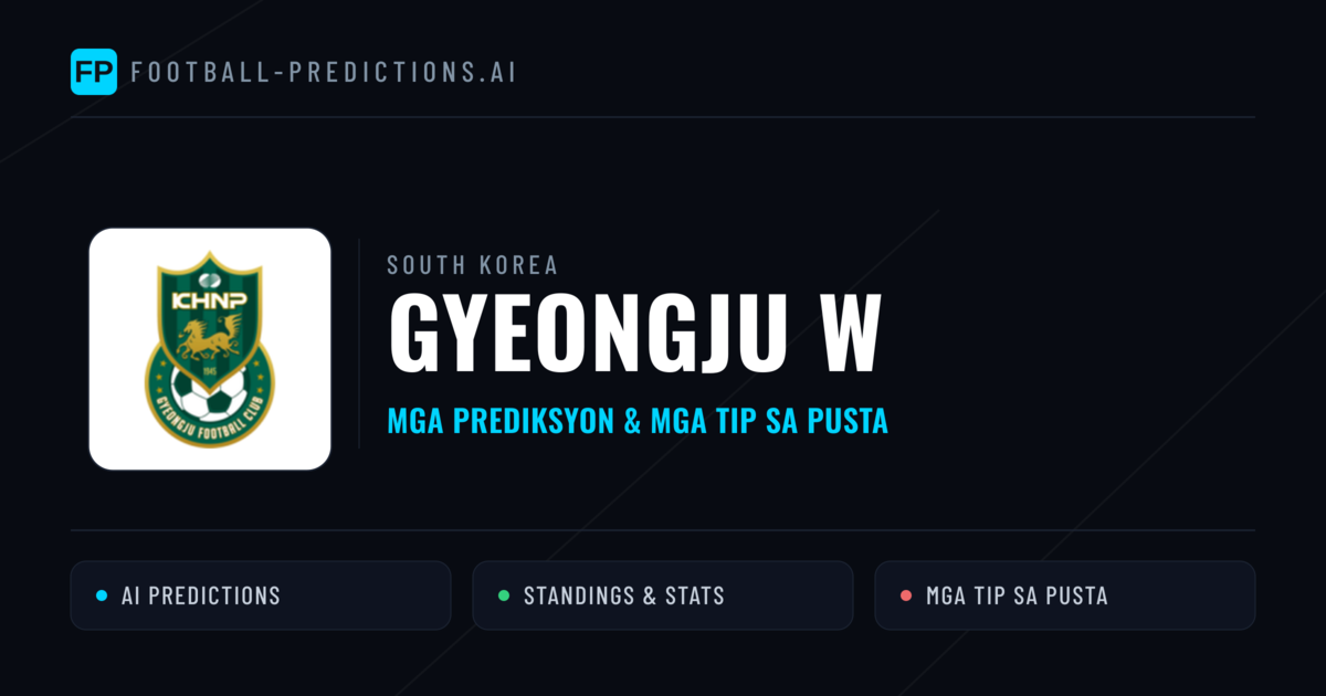 Gyeongju W Predictions & Stats