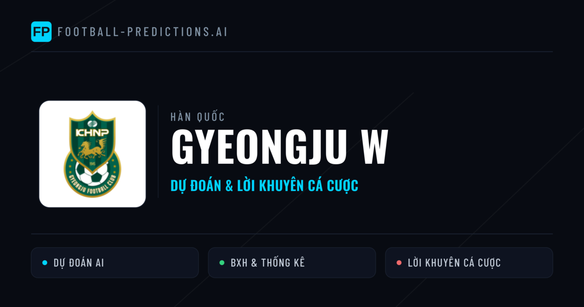 Gyeongju W Dự đoán & Thống kê