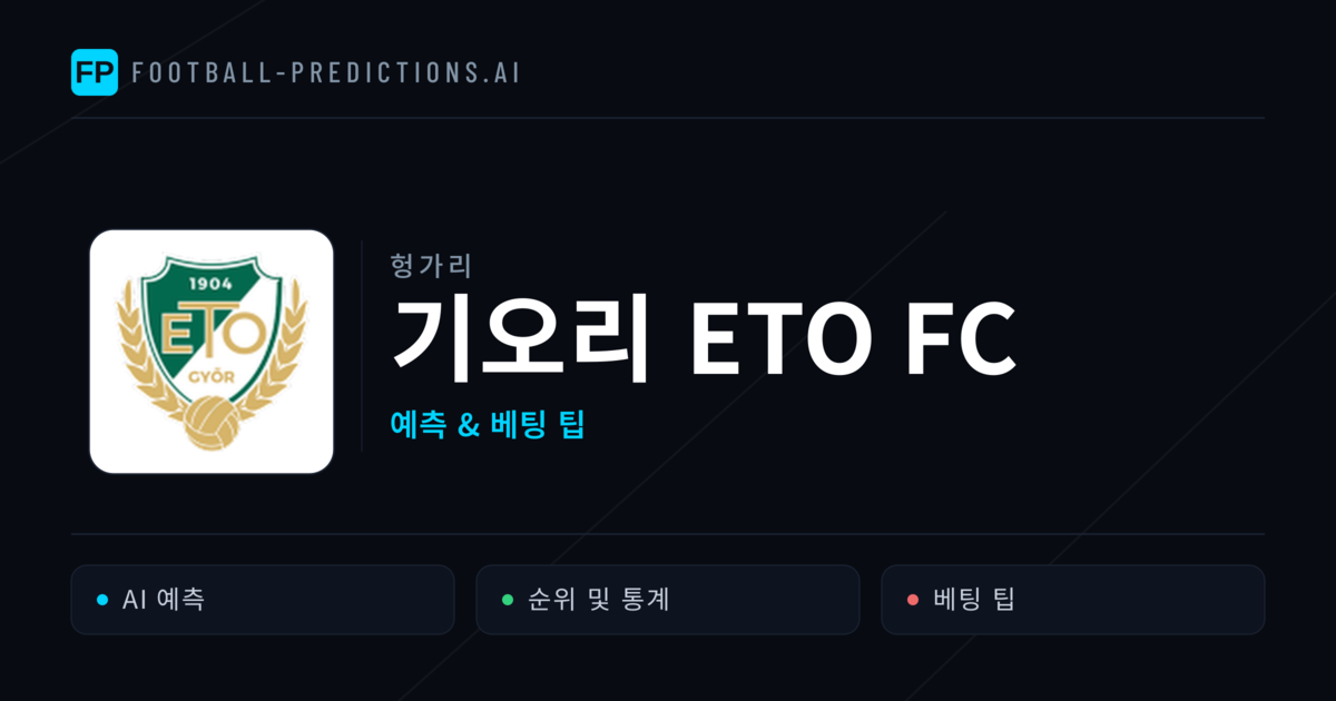 기오리 ETO FC 축구 예측 & 통계