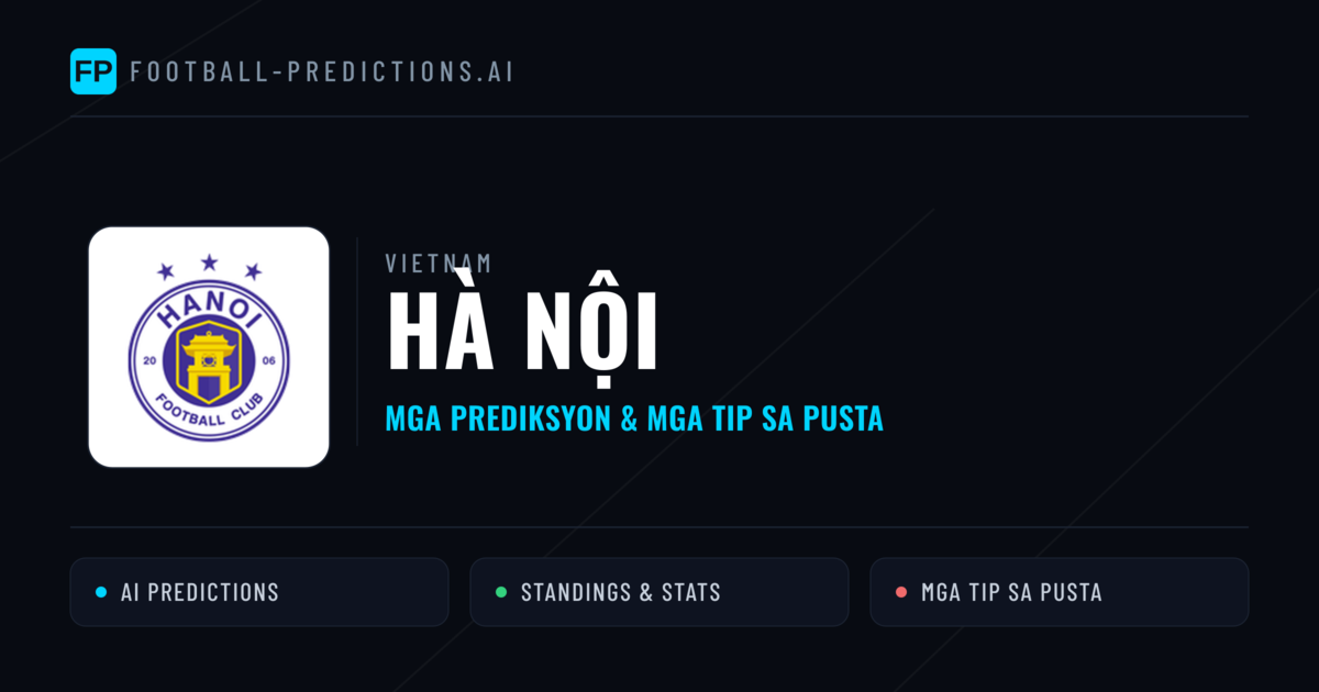 Hà Nội Predictions & Stats