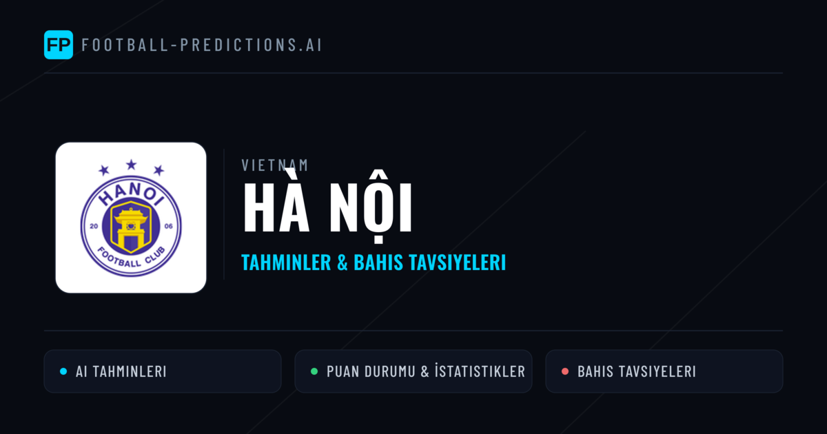 Hà Nội Tahminleri & İstatistikler