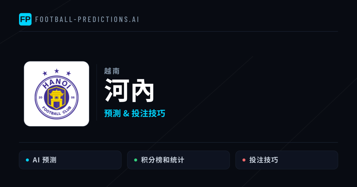 河內 運彩分析|足球預測與數據