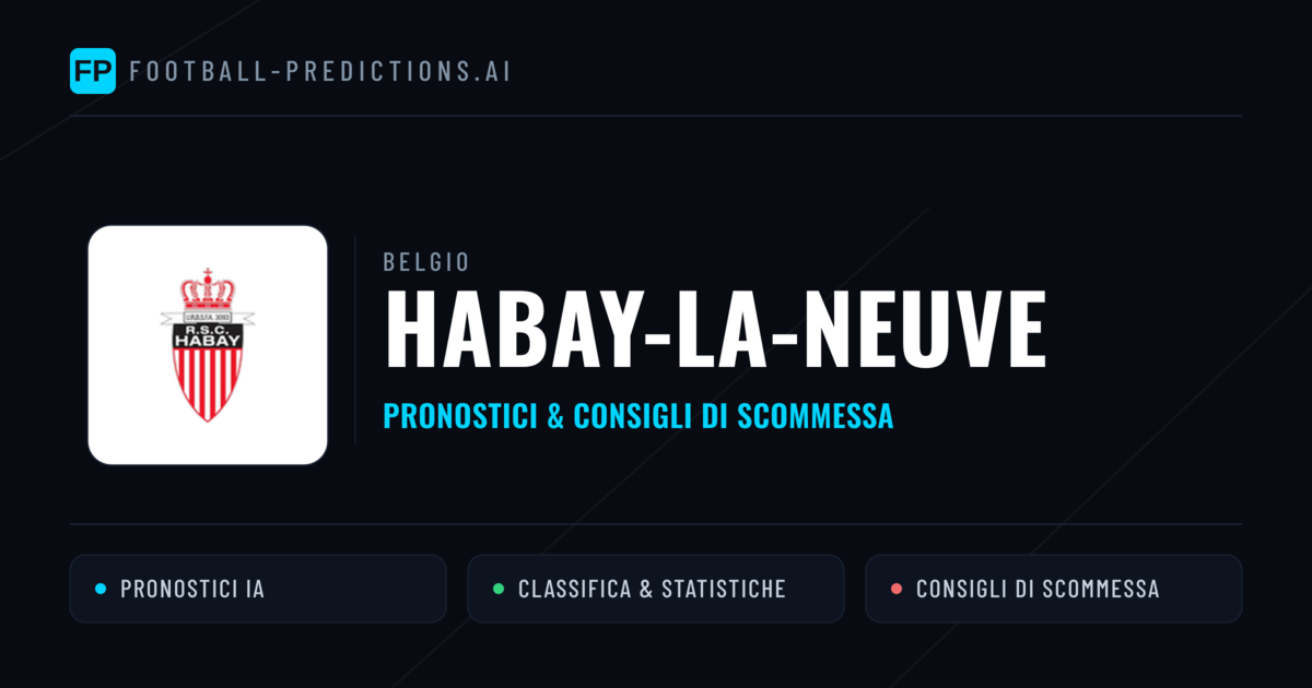 Pronostici e Statistiche Habay-la-Neuve