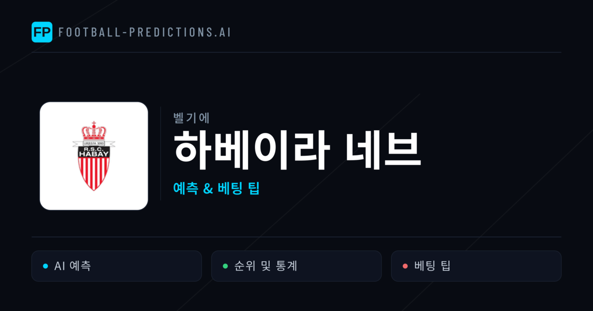 하베이라 네브 축구 예측 & 통계