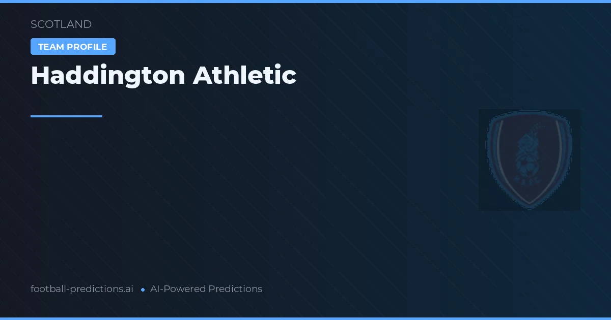 Haddington Athletic Predictions & Stats