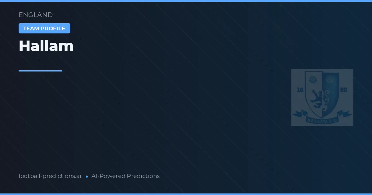 Hallam Pronostics & Statistiques