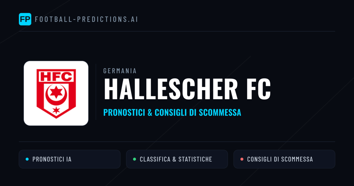 Pronostici e Statistiche Hallescher FC