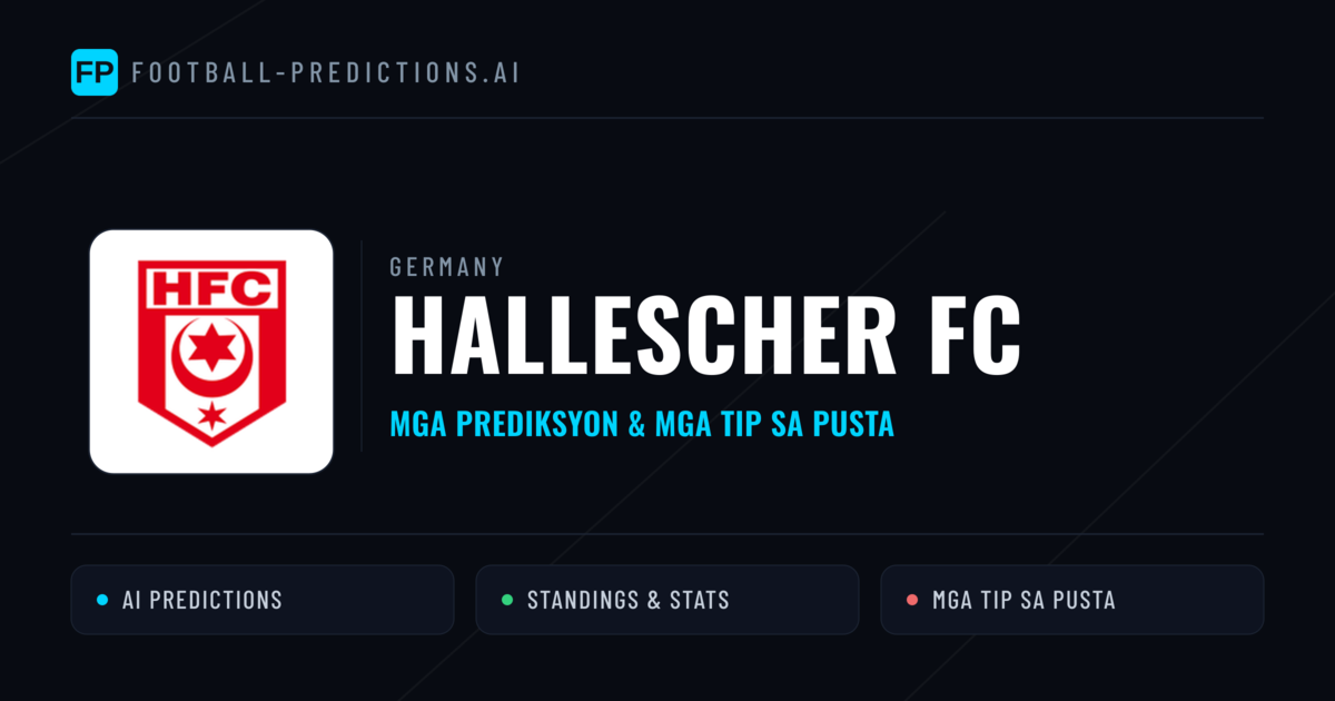 Hallescher FC Predictions & Stats