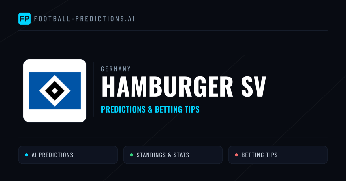 Hamburger SV Predictions & Stats