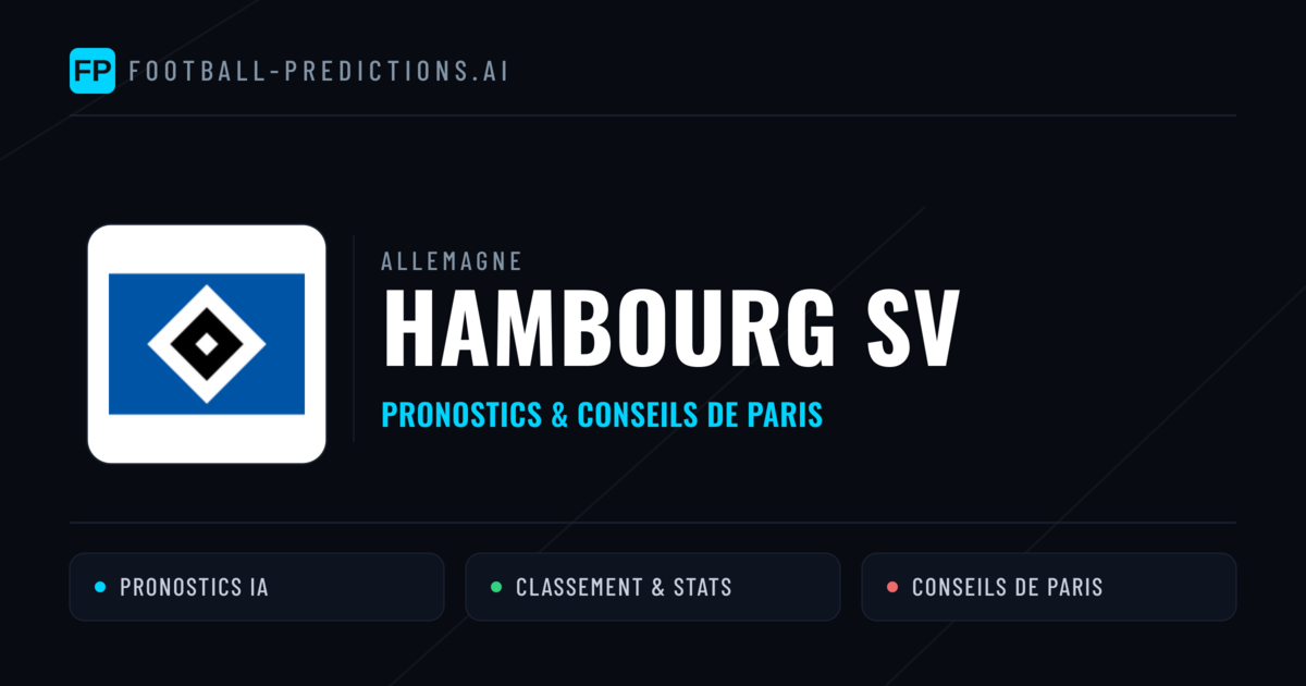 Hambourg SV Pronostics & Statistiques