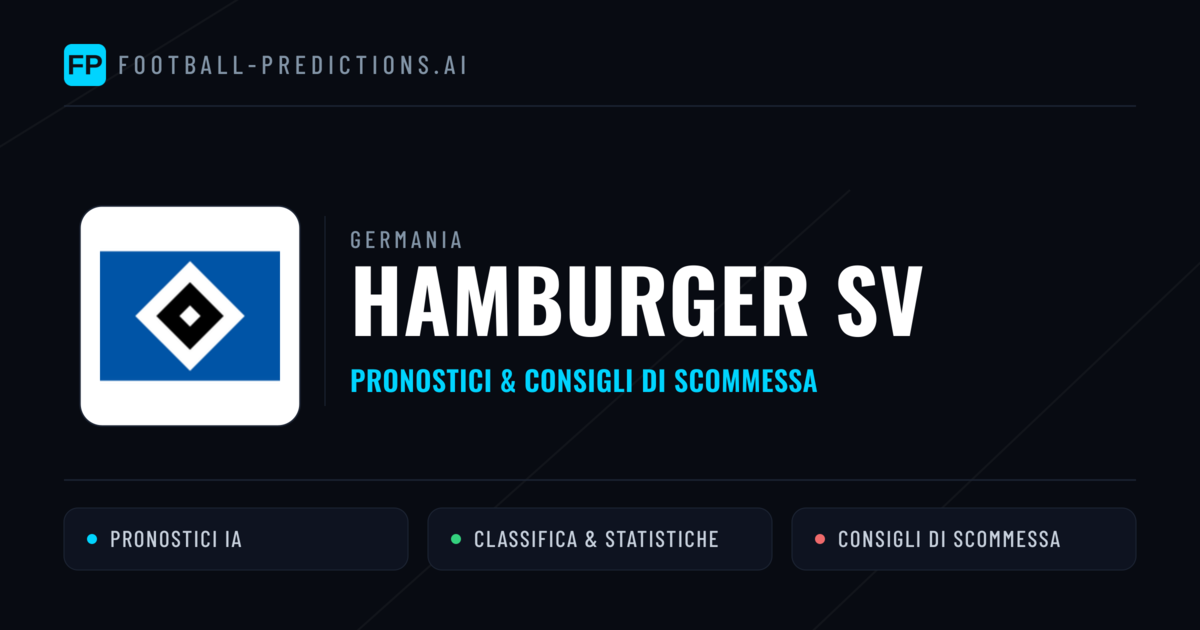 Pronostici e Statistiche Hamburger SV