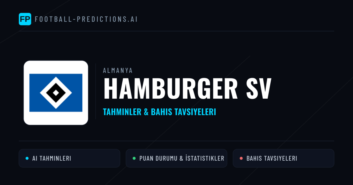 Hamburger SV Tahminleri & İstatistikler