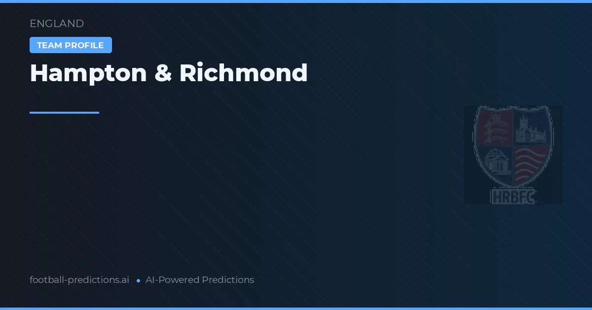 Hampton & Richmond Pronostics & Statistiques