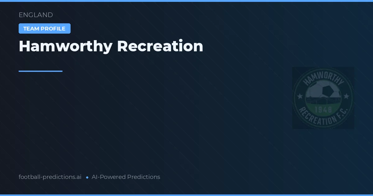 Hamworthy Recreation Pronostics & Statistiques