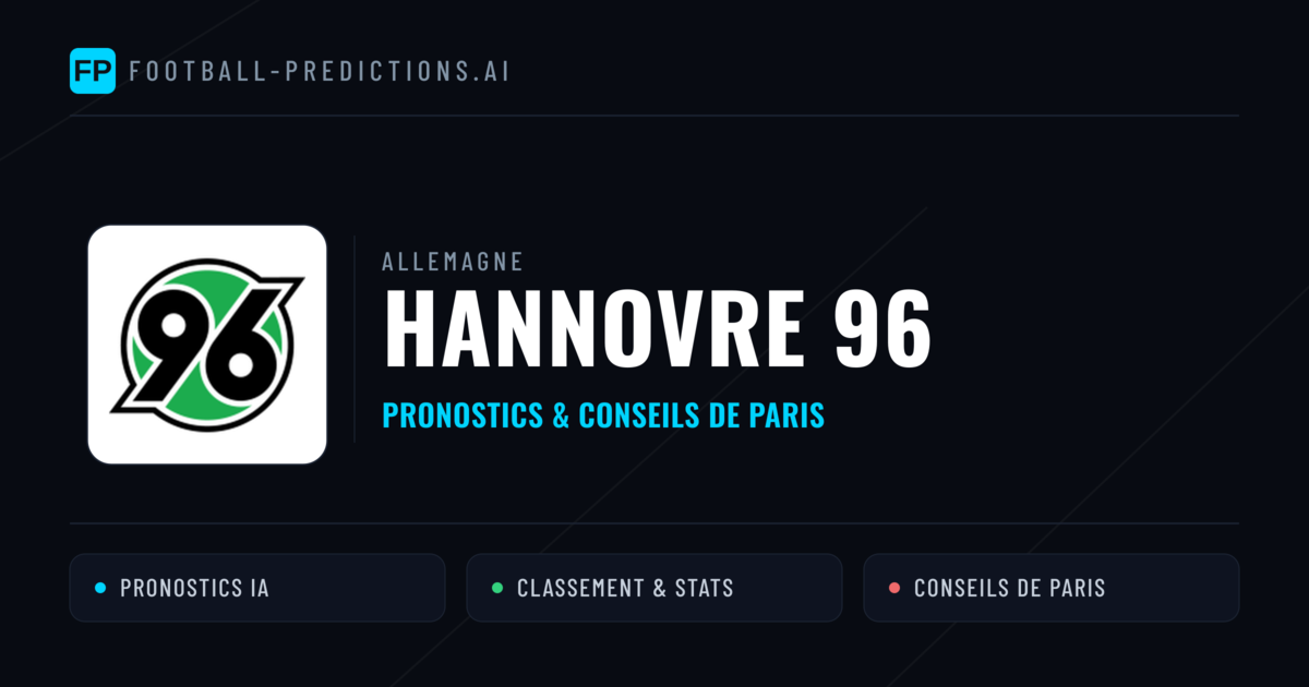 Hannovre 96 Pronostics & Statistiques