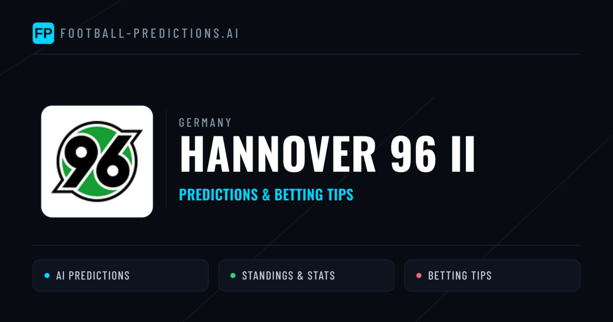 Hannover 96 II Predictions & Stats