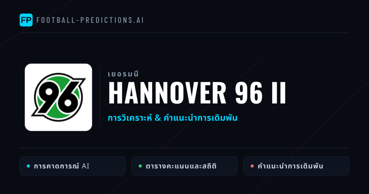Hannover 96 II การวิเคราะห์และสถิติ