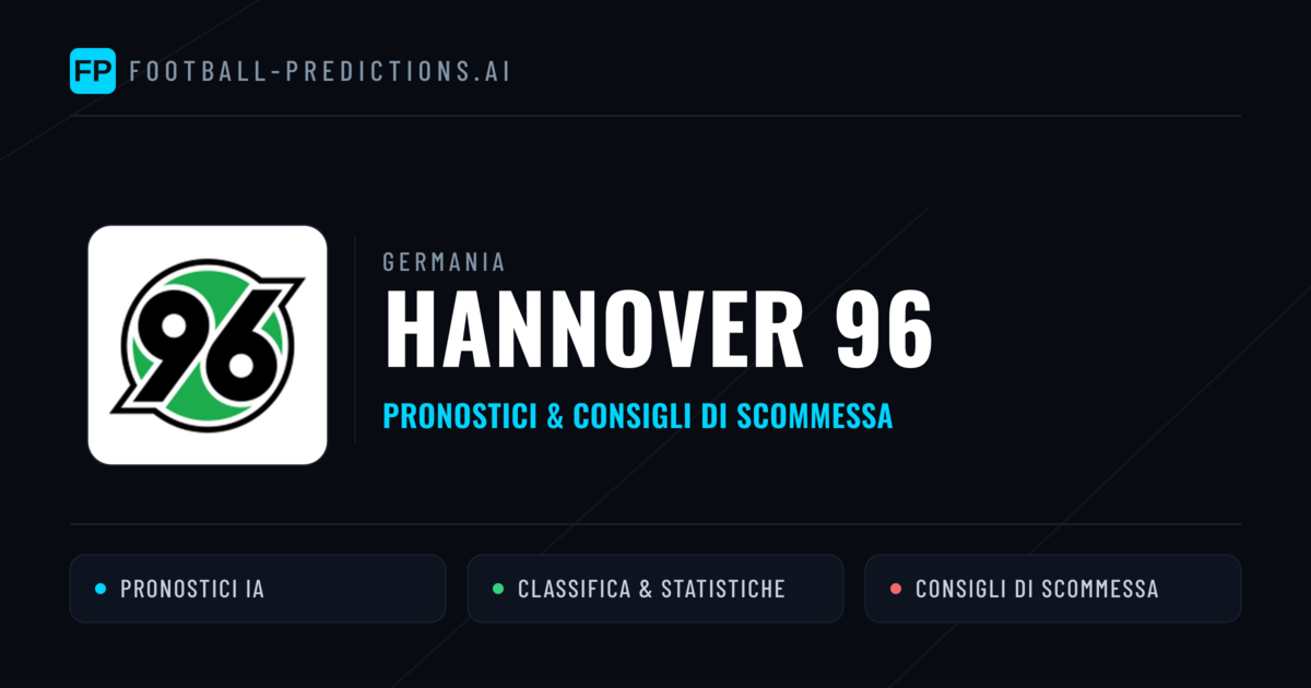Pronostici e Statistiche Hannover 96
