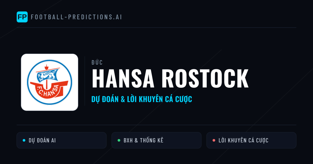 Hansa Rostock Dự đoán & Thống kê