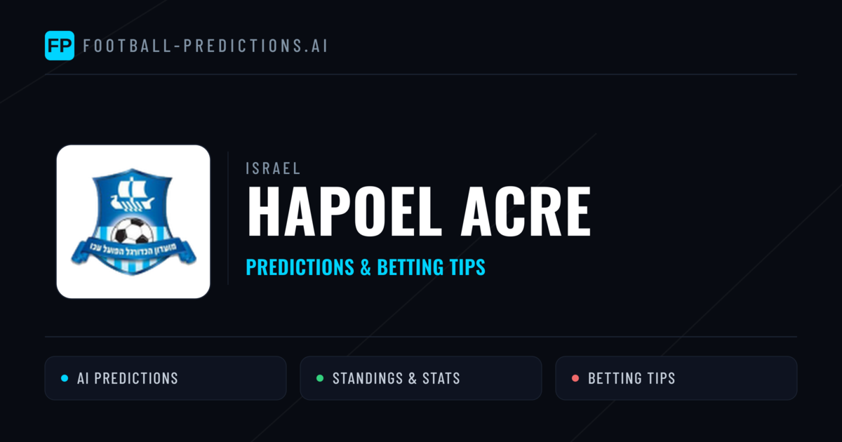 Hapoel Acre Predictions & Stats