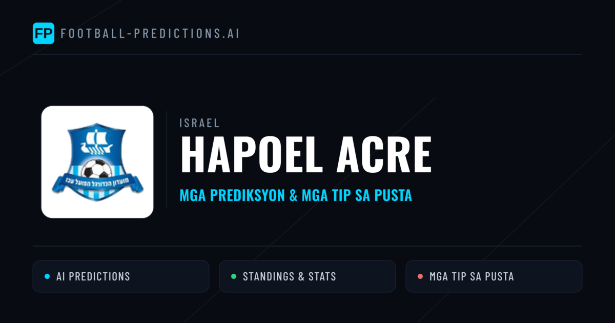 Hapoel Acre Predictions & Stats