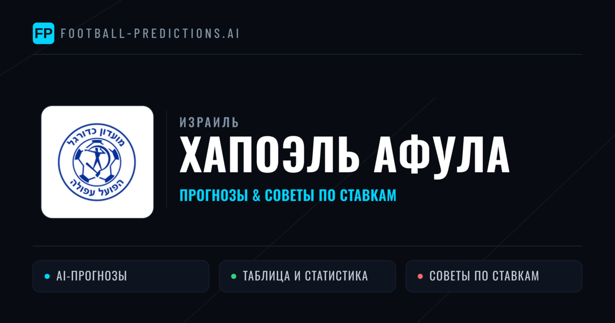 Хапоэль Афула прогнозы и статистика