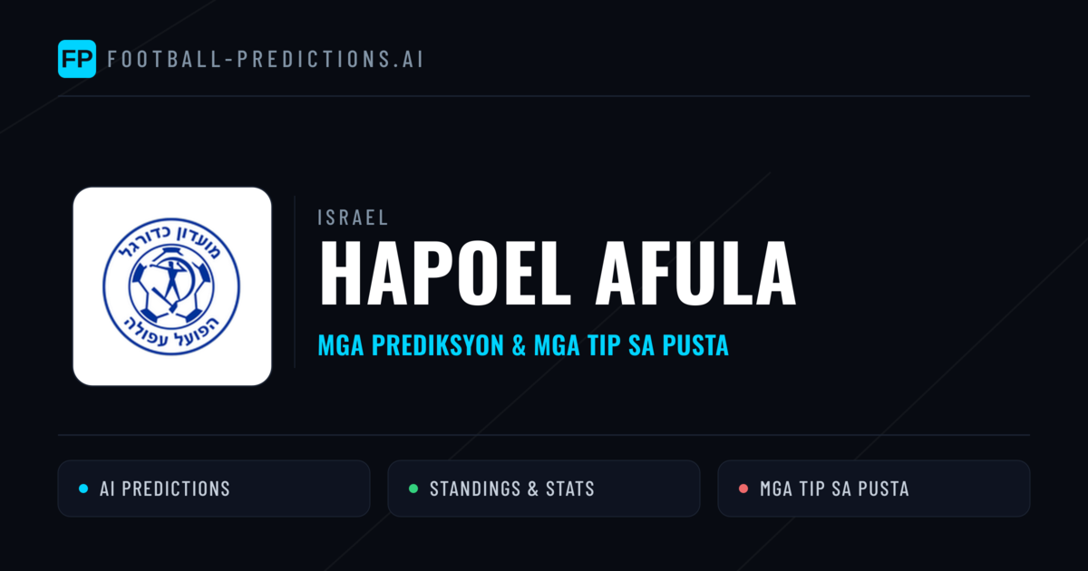 Hapoel Afula Predictions & Stats