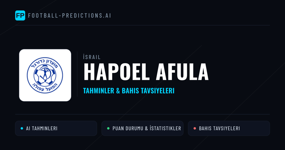 Hapoel Afula Tahminleri & İstatistikler