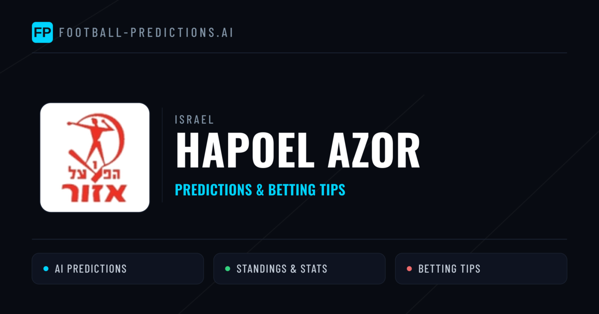 Hapoel Azor Predictions & Stats
