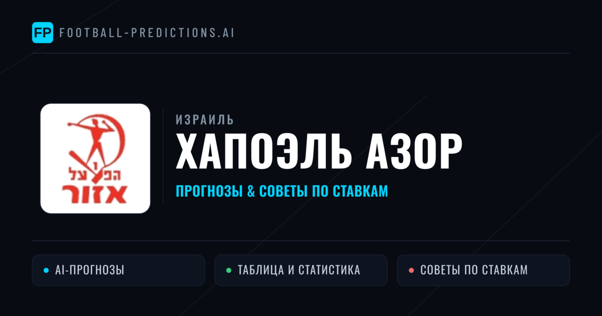 Хапоэль Азор прогнозы и статистика