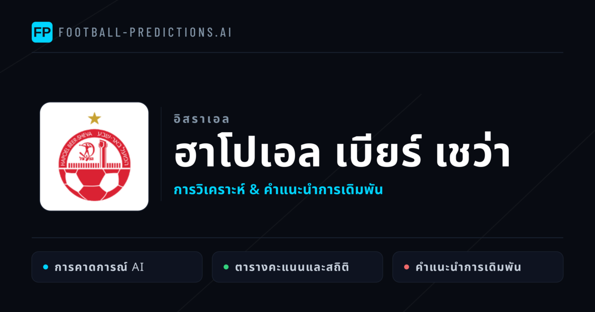 ฮาโปเอล เบียร์ เชว่า การวิเคราะห์และสถิติ