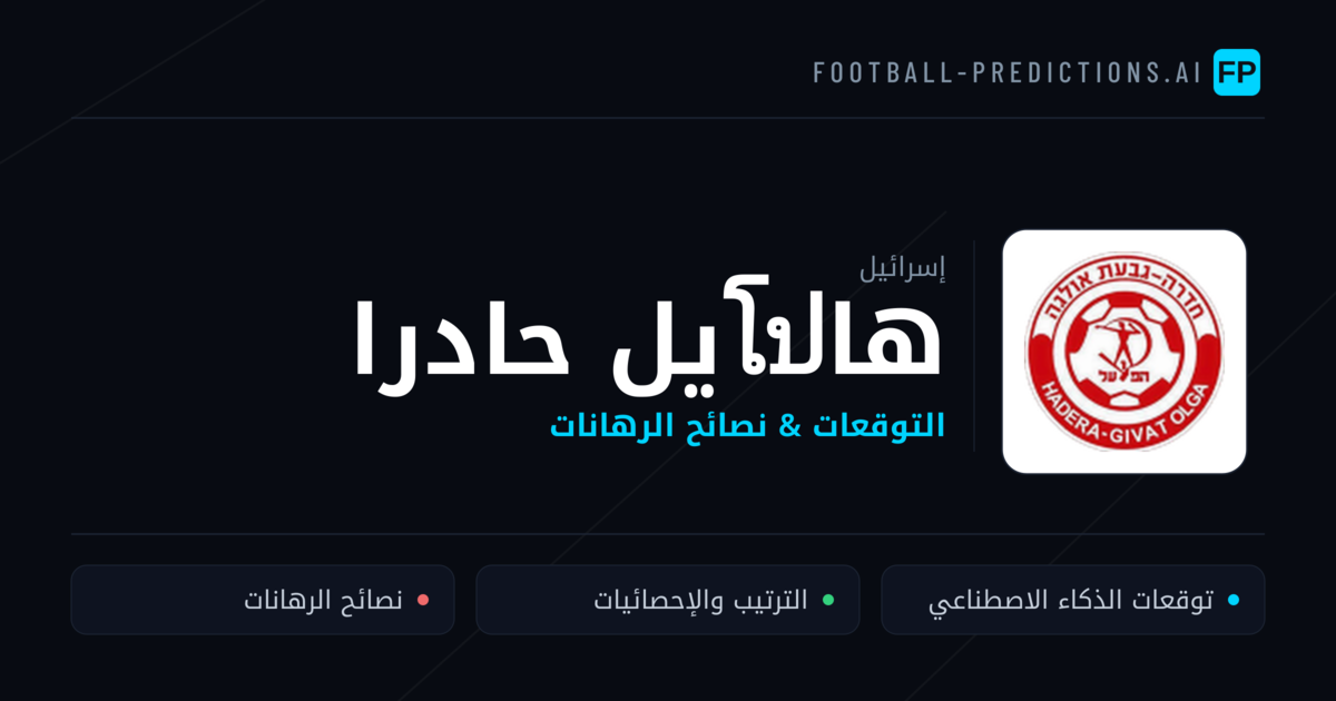 هاโปيل حادرا توقعات واحصائيات