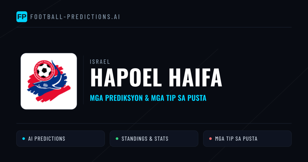 Hapoel Haifa Predictions & Stats