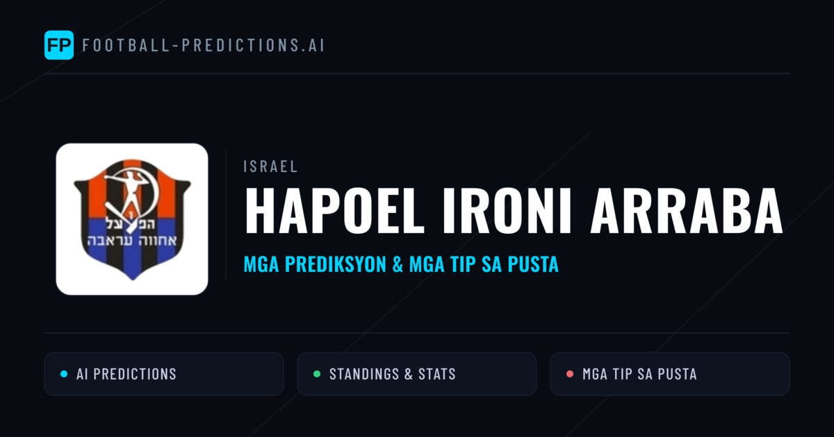 Hapoel Ironi Arraba Predictions & Stats