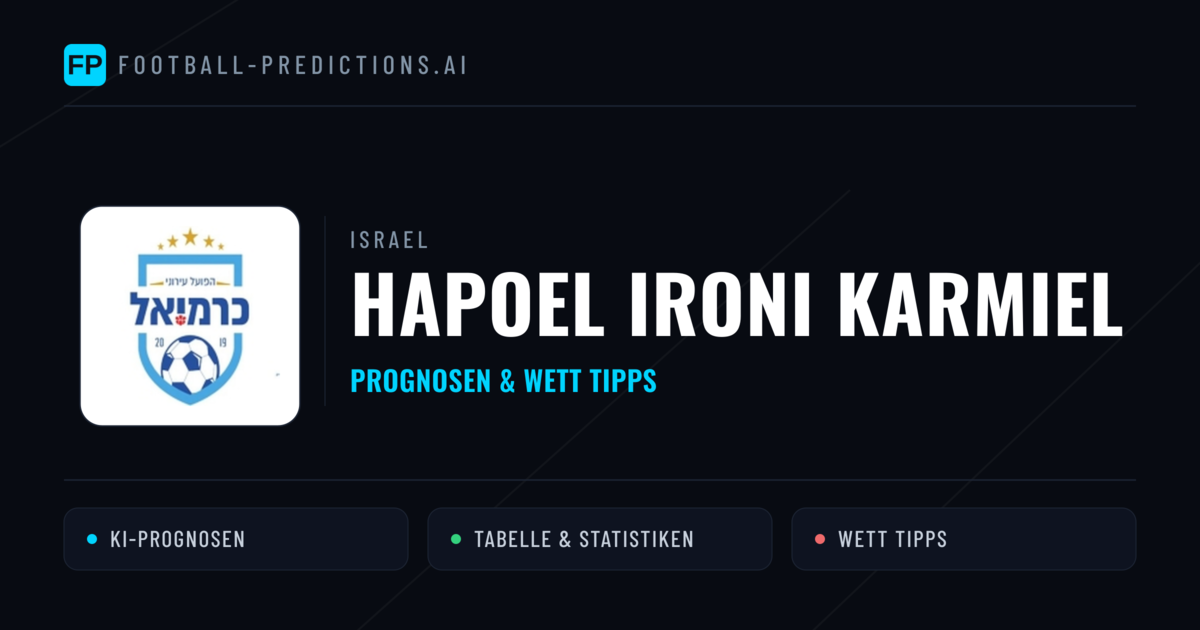 Hapoel Ironi Karmiel Prognosen & Statistiken