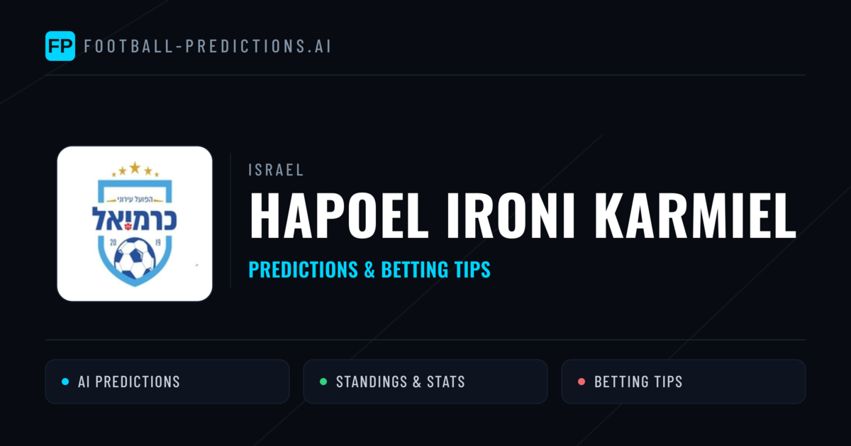 Hapoel Ironi Karmiel Predictions & Stats