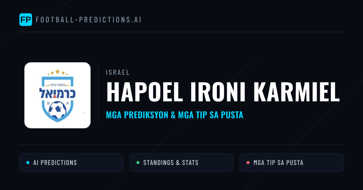 Hapoel Ironi Karmiel Predictions & Stats