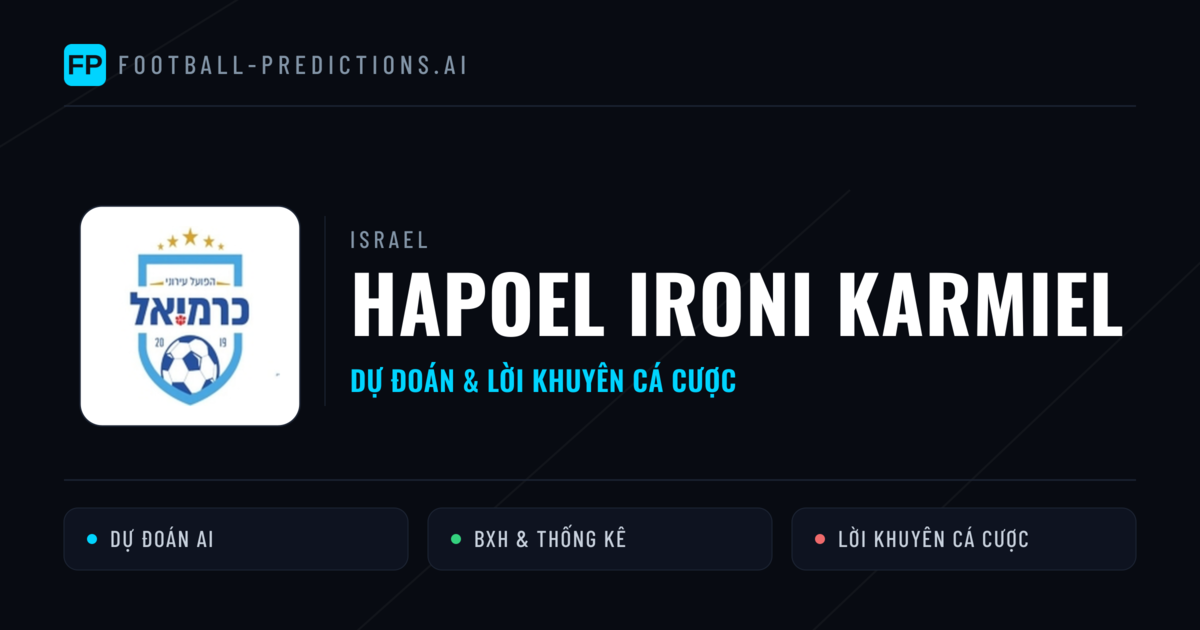Hapoel Ironi Karmiel Dự đoán & Thống kê