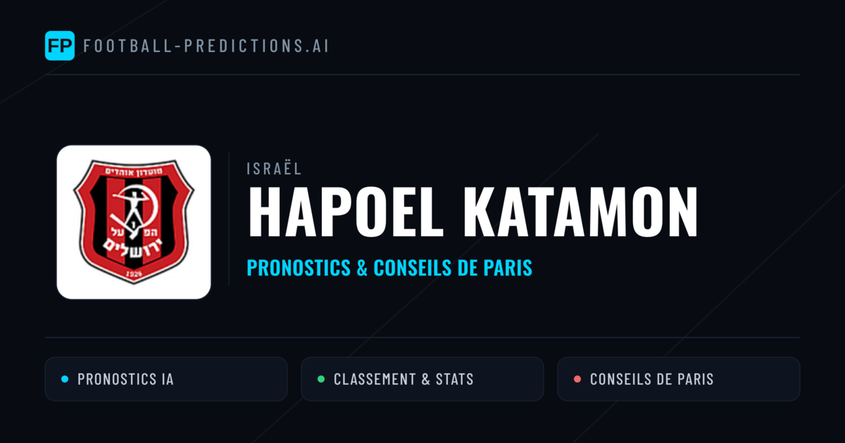 Hapoel Katamon Pronostics & Statistiques