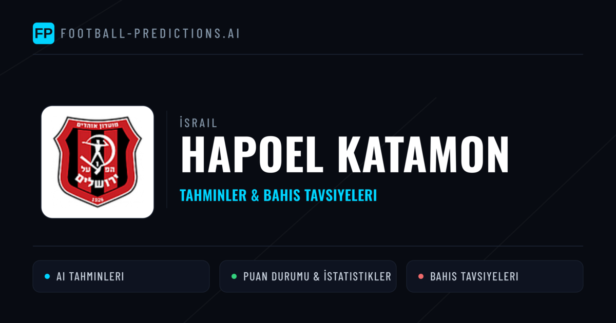 Hapoel Katamon Tahminleri & İstatistikler