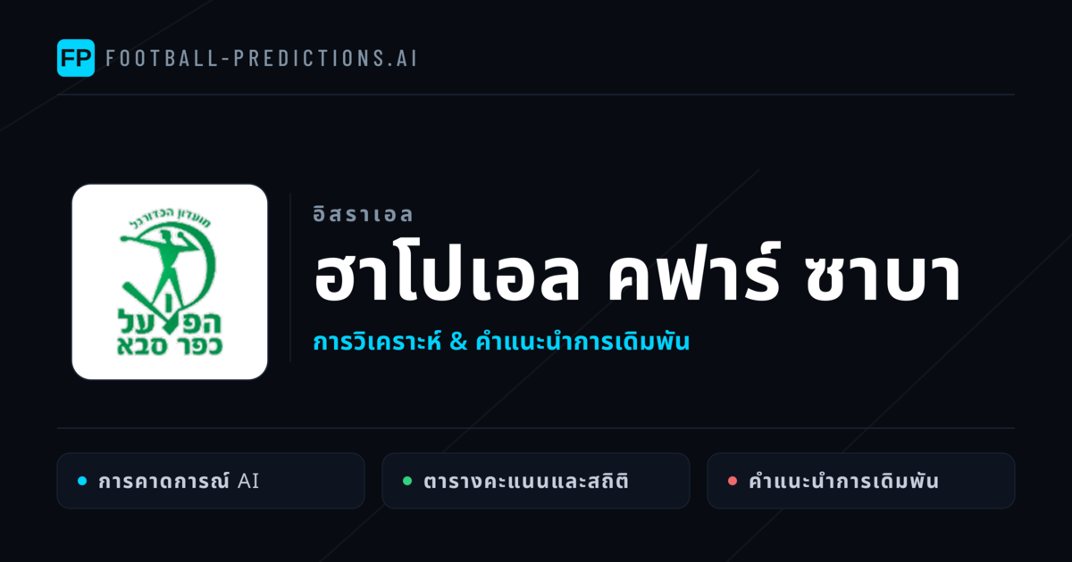 ฮาโปเอล คฟาร์ ซาบา การวิเคราะห์และสถิติ