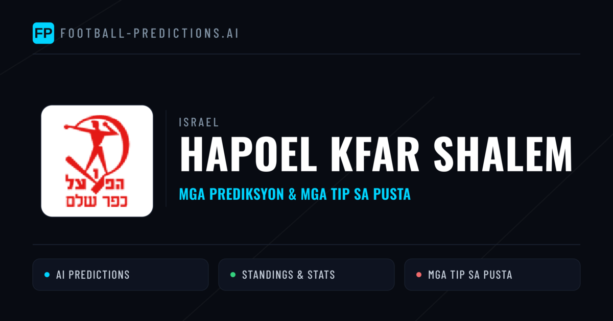 Hapoel Kfar Shalem Predictions & Stats