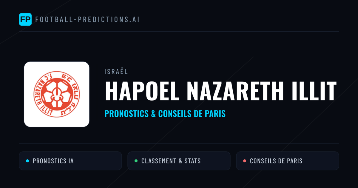 Hapoel Nazareth Illit Pronostics & Statistiques
