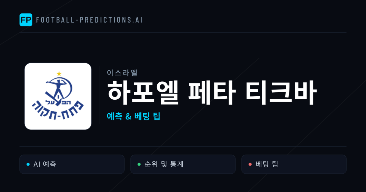 하포엘 페타 티크바 축구 예측 & 통계