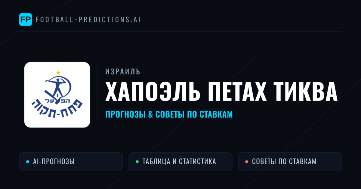 Хапоэль Петах Тиква прогнозы и статистика