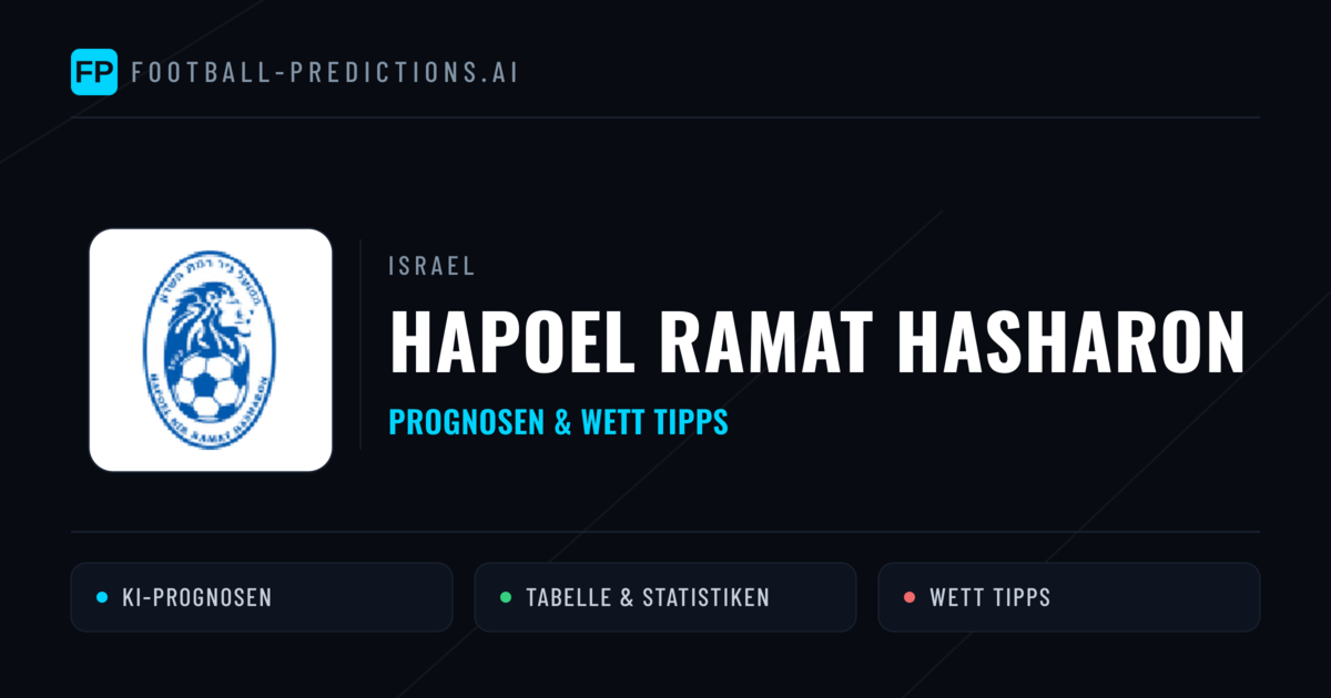 Hapoel Ramat HaSharon Prognosen & Statistiken