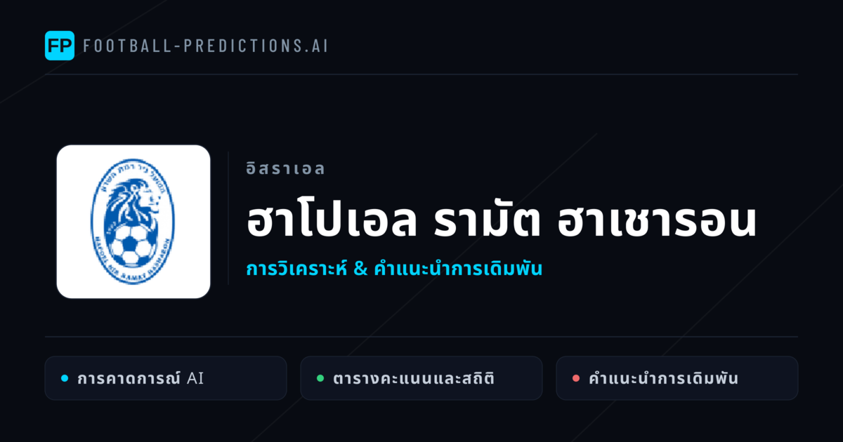 ฮาโปเอล รามัต ฮาเชารอน การวิเคราะห์และสถิติ