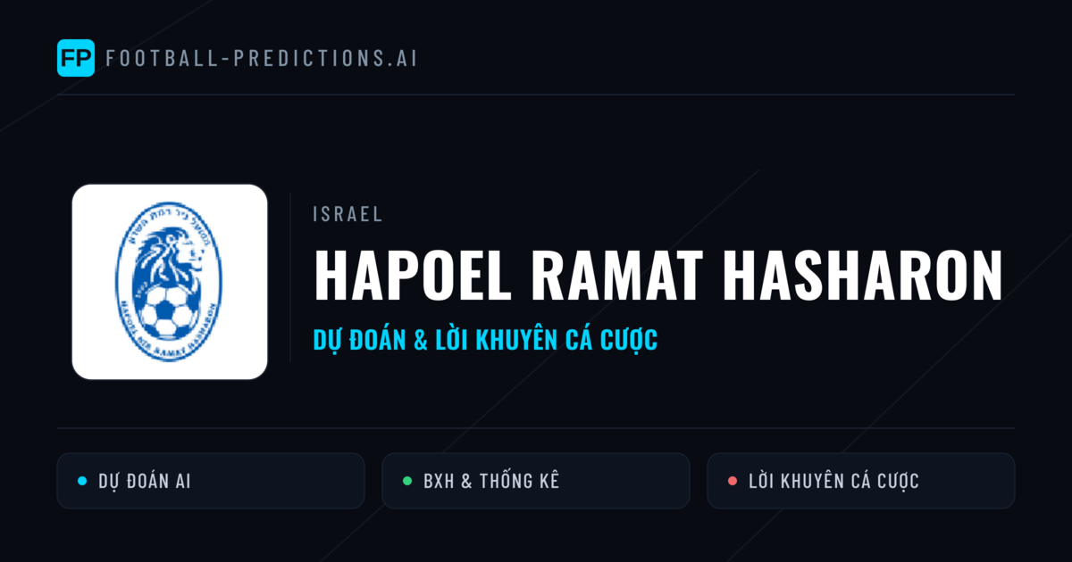 Hapoel Ramat HaSharon Dự đoán & Thống kê
