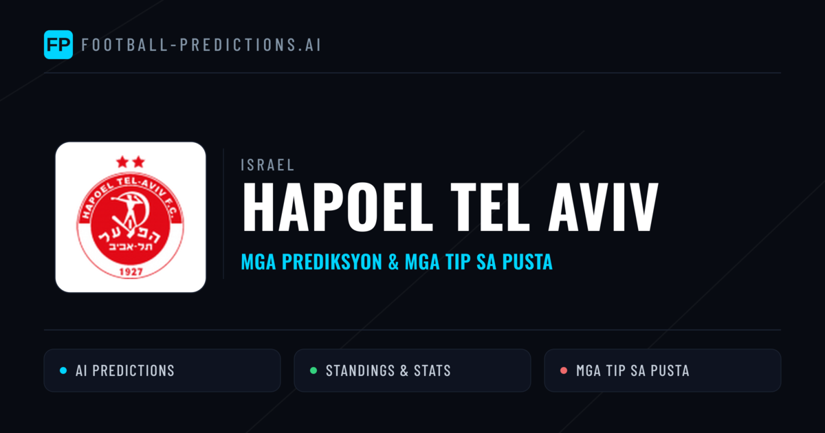 Hapoel Tel Aviv Predictions & Stats